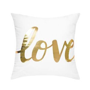 1pc Throw Pillow Cover Love Letter Printed Modern Cushion Cover 18 x 18 Inches